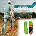 Sports Orthotic Insoles (1 Pair) & Foot Sleeve Socks (1 Pair) - Shoe & Boot Orthotic Inserts - Plantar Fasciitis Arch Support Gel Orthotics Insole (Pack of 4)
