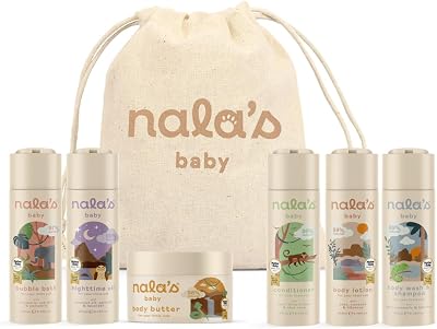 Nala's Baby Adventure Bundle - Body Wash Shampoo, Lotion, Bubble Bath
