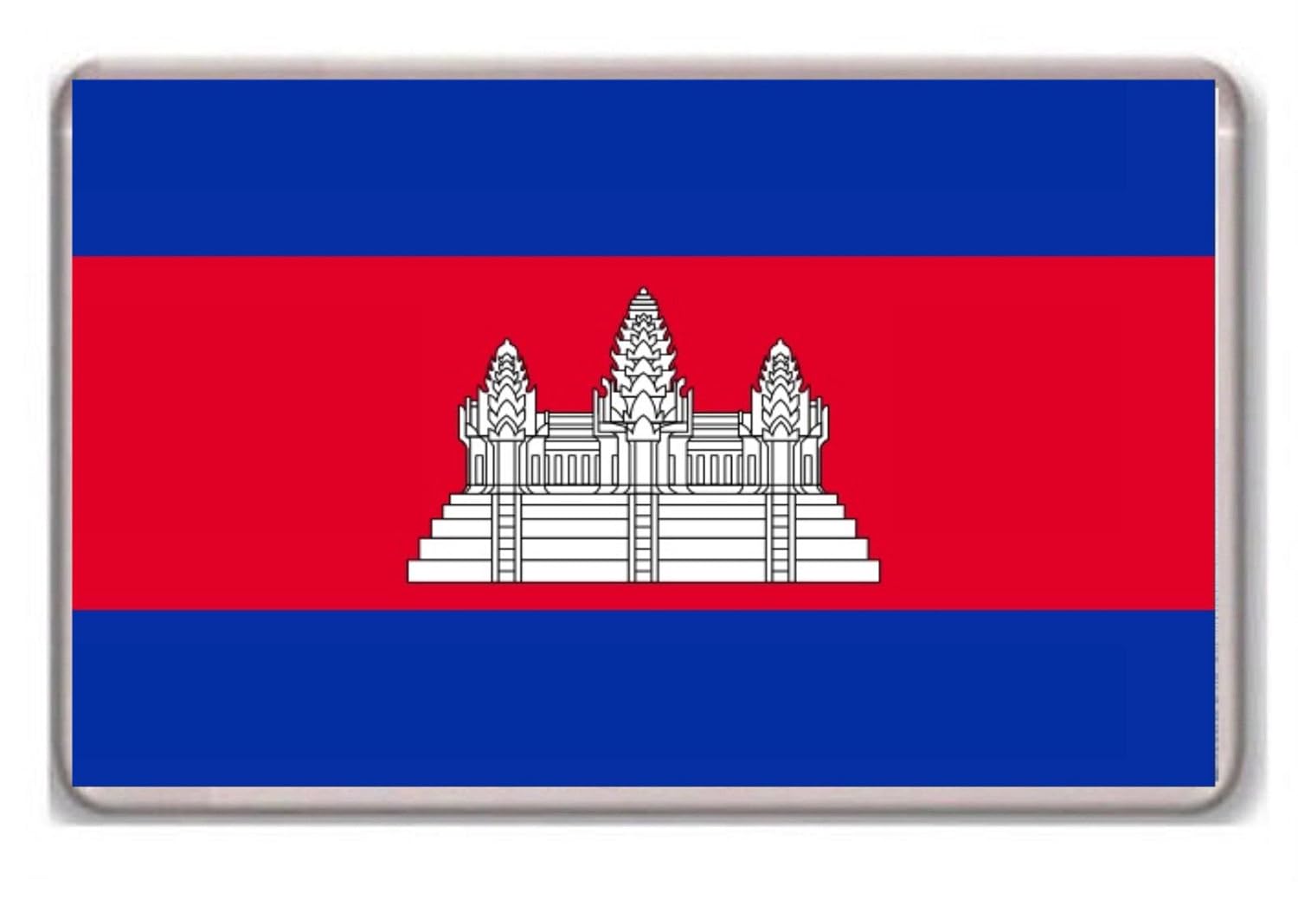 Bandera de Camboya/nevera/cierre magnético...: Amazon.es: Hogar
