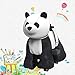 Hoverheart Rechargeable 6V/7A Plush Animal Ride On Toy for Kids (3 ~ 7 Years Old) with Safety Belt (Panda)