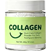 Collagen Tooth Powder, Collagen Powder for Teeth and Gums, Smile Strengthening, Daily Gumline Support for Healthy Gums & Teeth – Mineral-Infused Collagen Formula – 60 g