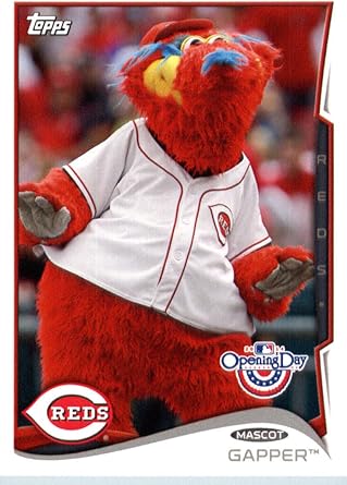 Amazon Com 2014 Topps Opening Day Mascots Baseball Card M 11 Gapper Cincinnati Reds Collectibles Fine Art