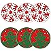 Christmas Party Decorations Felt Drink Coasters Set of 6