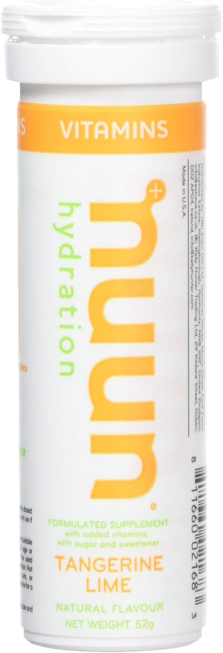 Nuun Vitamins Drinks Tablet, Tangerine Lime Natural Flavour - Pack of 2 Tubes, 12 Tabs Per Tube, Enhanced for Energy and Daily Health, 24 Tablet