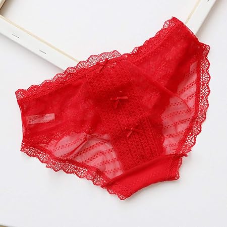 ropa interior roja encaje