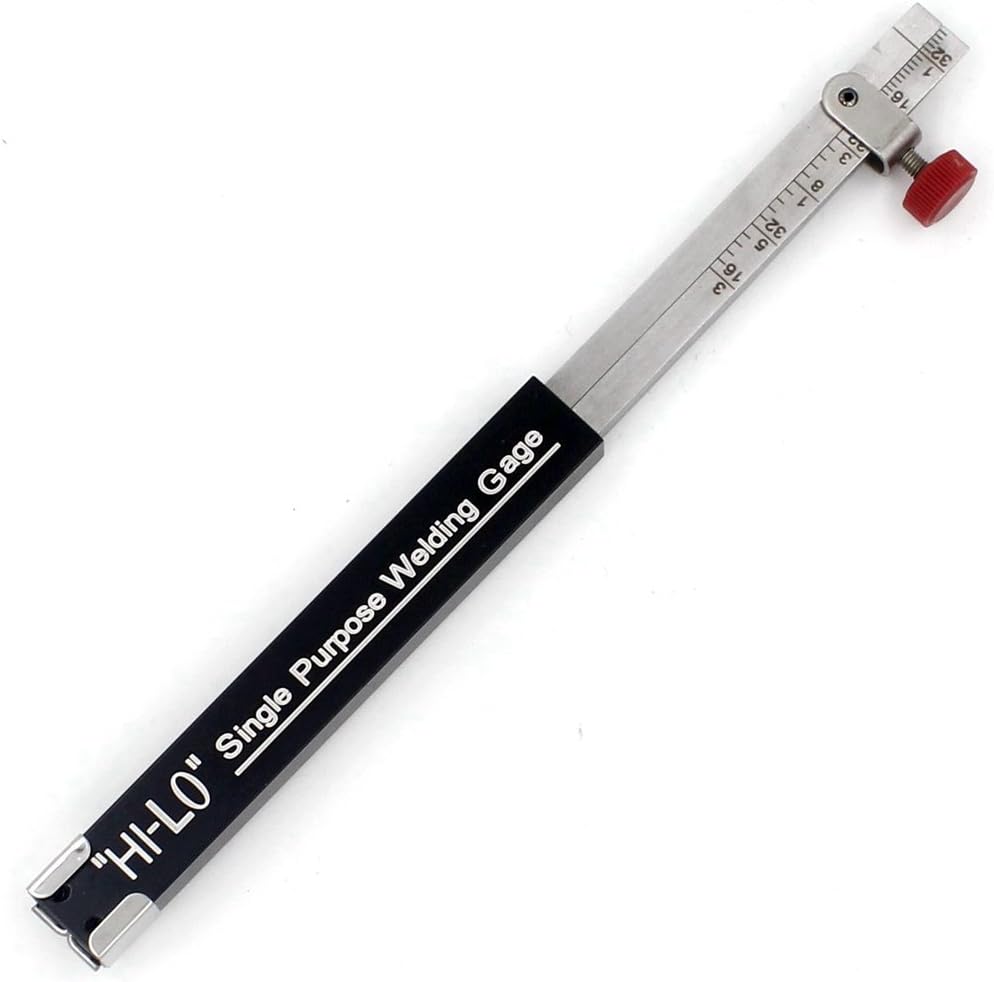 Hi-Lo Single Purpose Welding Gauge Fillet Weld Internal Misalignment Test Ulnar Inch Readout