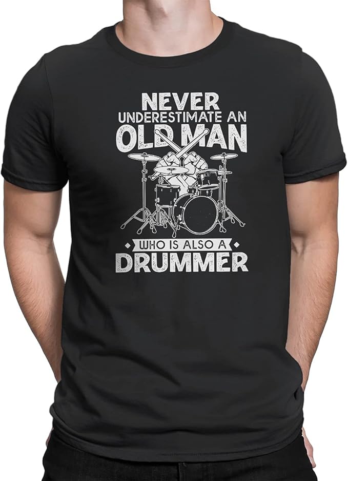 Men's Funny TShirts Never Underestimate an Old Man Who is Also A