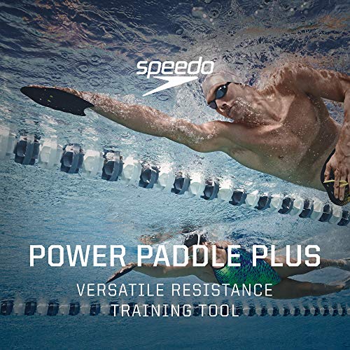 Speedo unisex adult Training Power Plus swimming hand paddles, Red