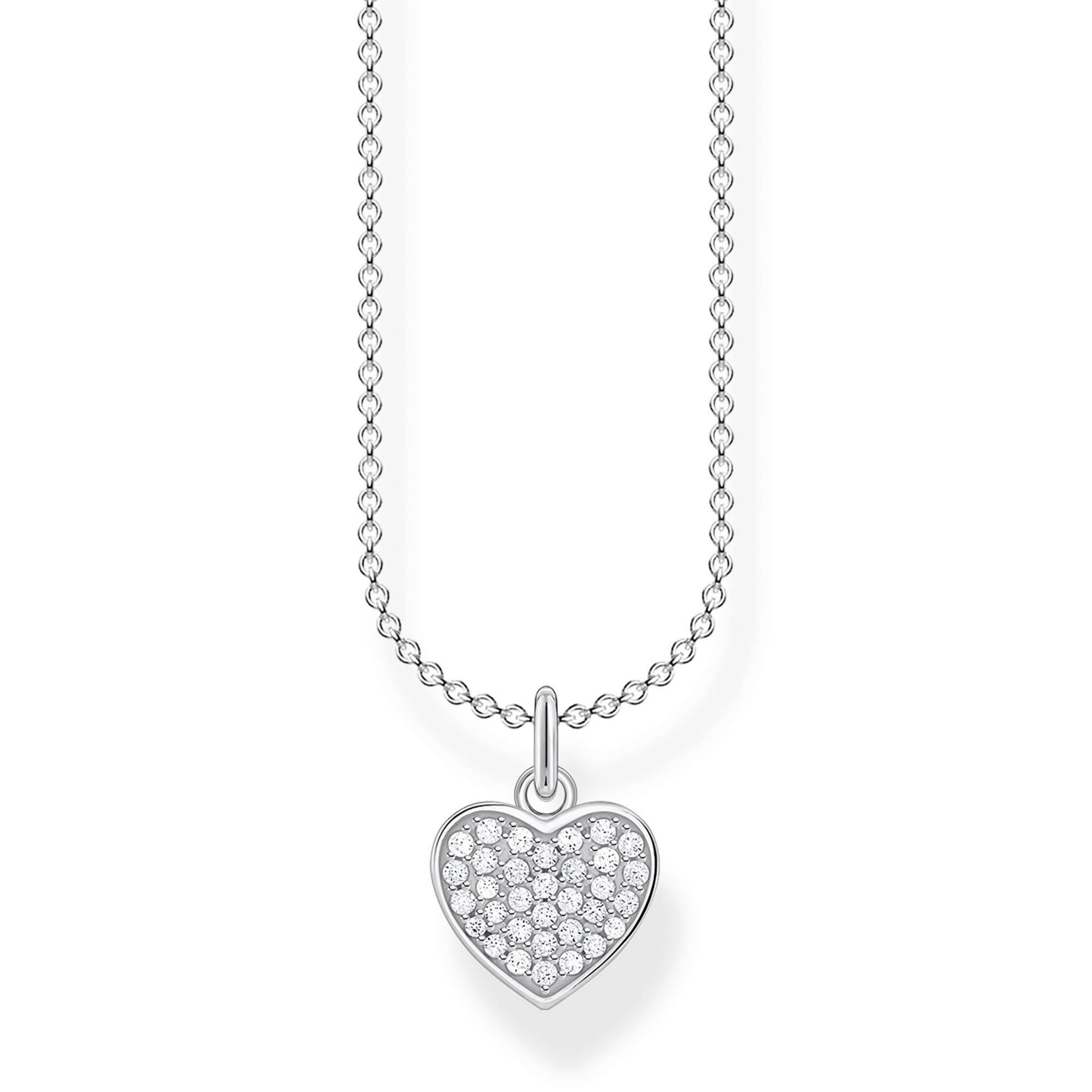 Thomas Sabo necklace heart pav silver 925 sterling silver KE2046-051-14-L45V