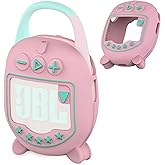 JCHPINE Silicone Cover Case for JBL Clip 5 Ultra Portable Bluetooth Speaker, Protective Skin Accessories for JBL Clip 5 Pro Sound Bluetooth Speaker Stand Up (Only Case) (Pink)