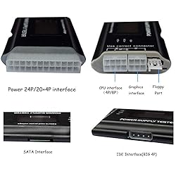 Comidox 1Pcs 20/24 Pin LCD Computer PC Power Supply