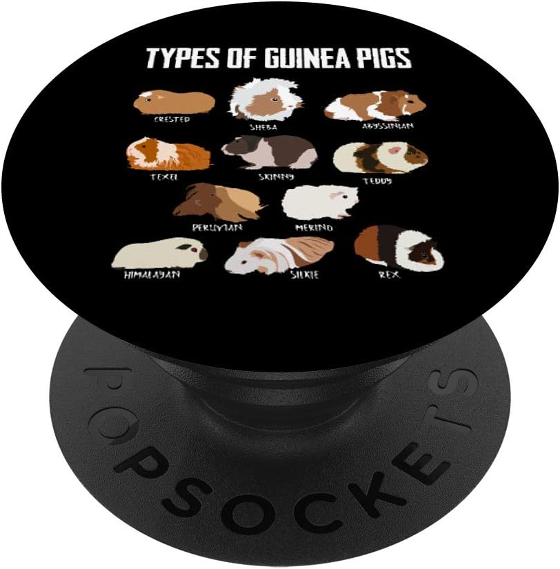 Guinea Pig Girl design | Types of Guinea Pigs Guinea Gift PopSockets PopGrip: Swappable Grip for Phones & Tablets