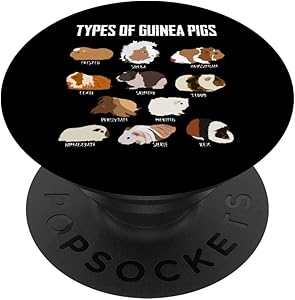 Guinea Pig Girl design | Types of Guinea Pigs Guinea Gift PopSockets PopGrip: Swappable Grip for Phones & Tablets
