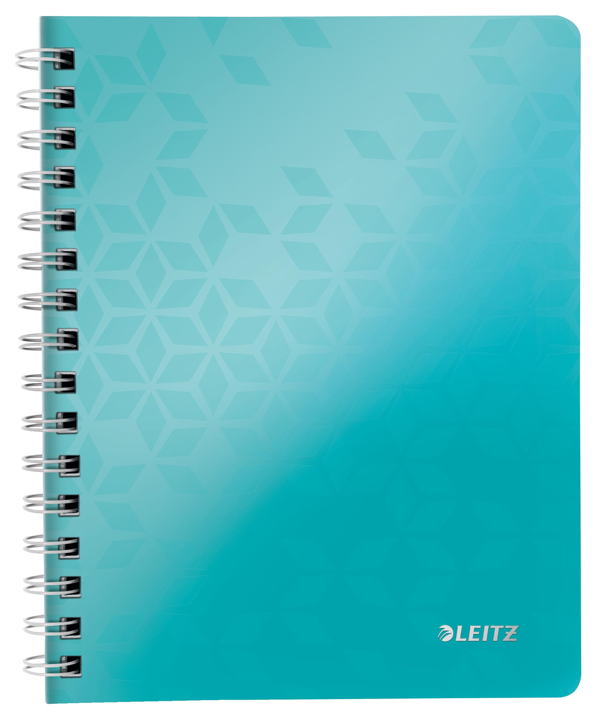 Leitz A5 Flexible Cover Notebook, Ice Blue (Wire Bound, 80 Sheets, Ruled, 90 gsm Ivory Paper, Wow Range), Pack of 1 โ image 1