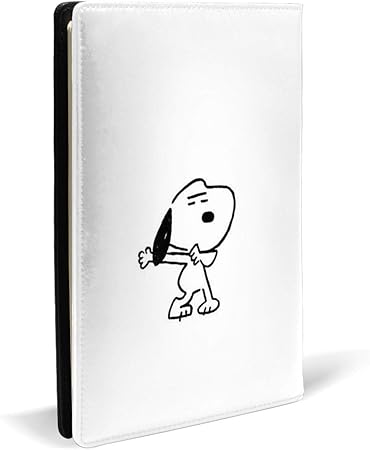 Amazon A5サイズ対応 スヌーピー ブックカバー ノートカバー メモ帳カバー 手帳カバー レザー 読書 アニメ キャラクター ブック カバー 文房具 オフィス用品