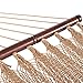 Prime Garden Large 2 Person Soft Polyester jumbo Rope Weave Caribbean Hammock 450 Pound Capacity -Tan