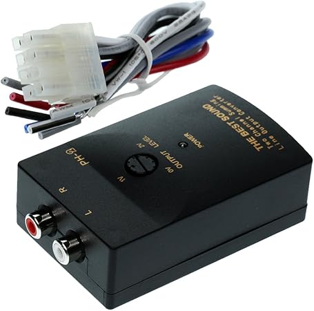 Amazon カーオーディオ Rcaスピーカー 高レベルから低レベル 出力コンバータ アダプター ワイヤー付き カーオーディオケーブル 車 バイク