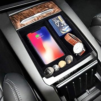 Amazoncom Volwco Wireless Charger Center Console Organizer