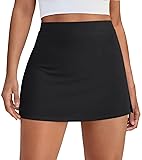 AUTOMET Women's Mini Tennis Skirt with Shorts