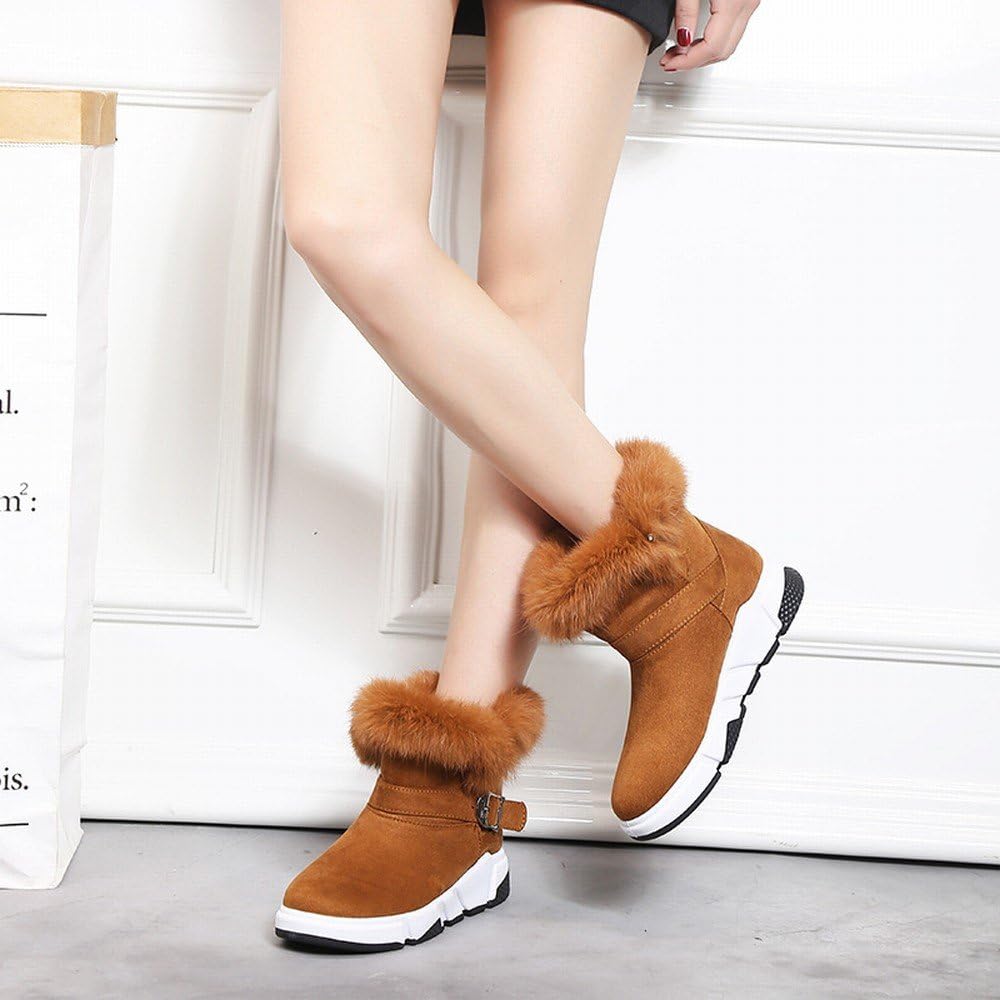 Ms. Winter Snow Boots Short Tube Boots Warm Women Boots Cotton Shoes Shoes,Camel,39