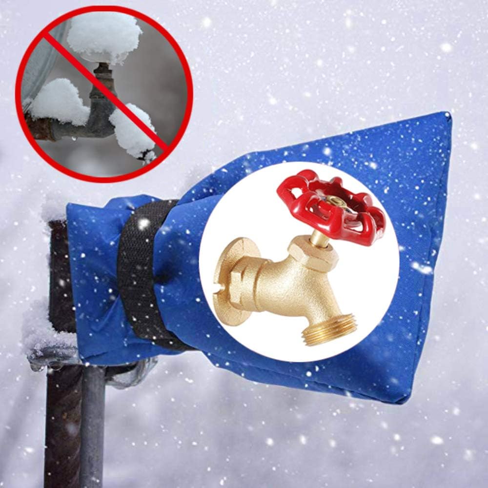 Enlarge Outdoor Faucet Covers for Winter, XL Faucet Protector, 10”H x 6.3”W, Set of 2, Fit for Wall Faucets Outside, Waterproof Insulated Spigot Cover for Freeze Protection, Reusable Faucet Sock : Garden & Outdoor