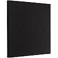 ATS Acoustics Sound Absorbing Noise Dampening Acoustic Panel Wall Treatment 24" x 24" x 2" Beveled Edge (Black)