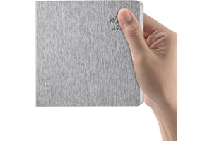 Light Gray Hardcover Sketchbook Square Hardbound Sketch Journal 12 x 12 CM 42 Sheets Art Book 250GSM Ultra Smooth Paper Ideal