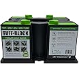 TUFF-Block by Dock N Stow Trailer Jack Blocks for RV Camper, 5th Wheel, Boat | Works w/Any Tongue Jack, Post, Scissor Stabilizer or Foot (Round or Square) | Stand Supports 10,000 lbs | Green Stops