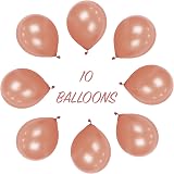 SHATCHI Rose Gold Balloons 12in 10 Pack Biodegradable Latex view 2