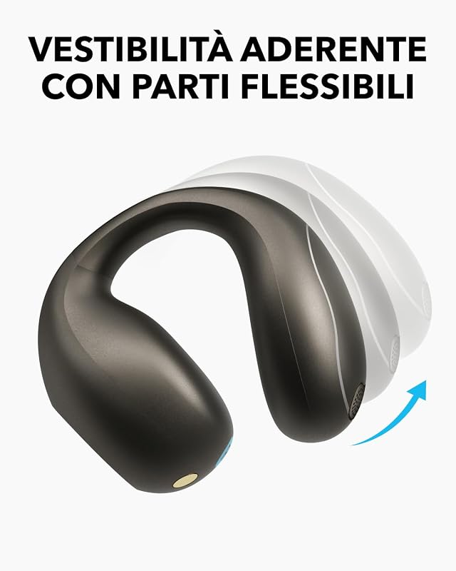 soundcore C40i di Anker, Cuffie Bluetooth Open Ear, Clip-On