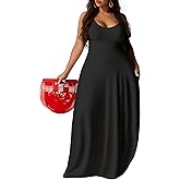 UOUA Hawaiian Dresses Women Plus Size Luau Party Sundress Summer Maxi Tropical Boho Beach Dress