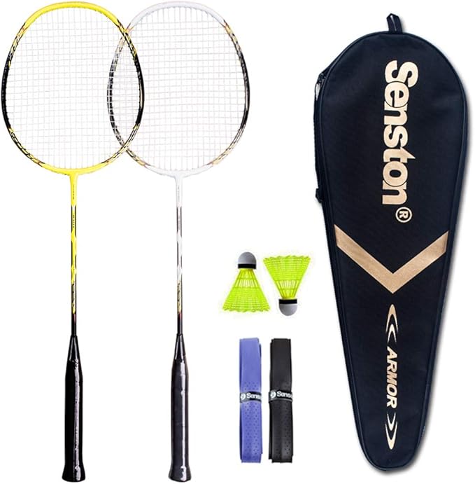 Senston 2 Player Badminton Racket Set Badminton Racquets with