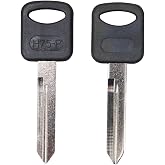 SLKEYS H75-P Key Blanks (5PCS)，Uncut Replacement Truck Keys with Plastic Head, Truck Key Blanks