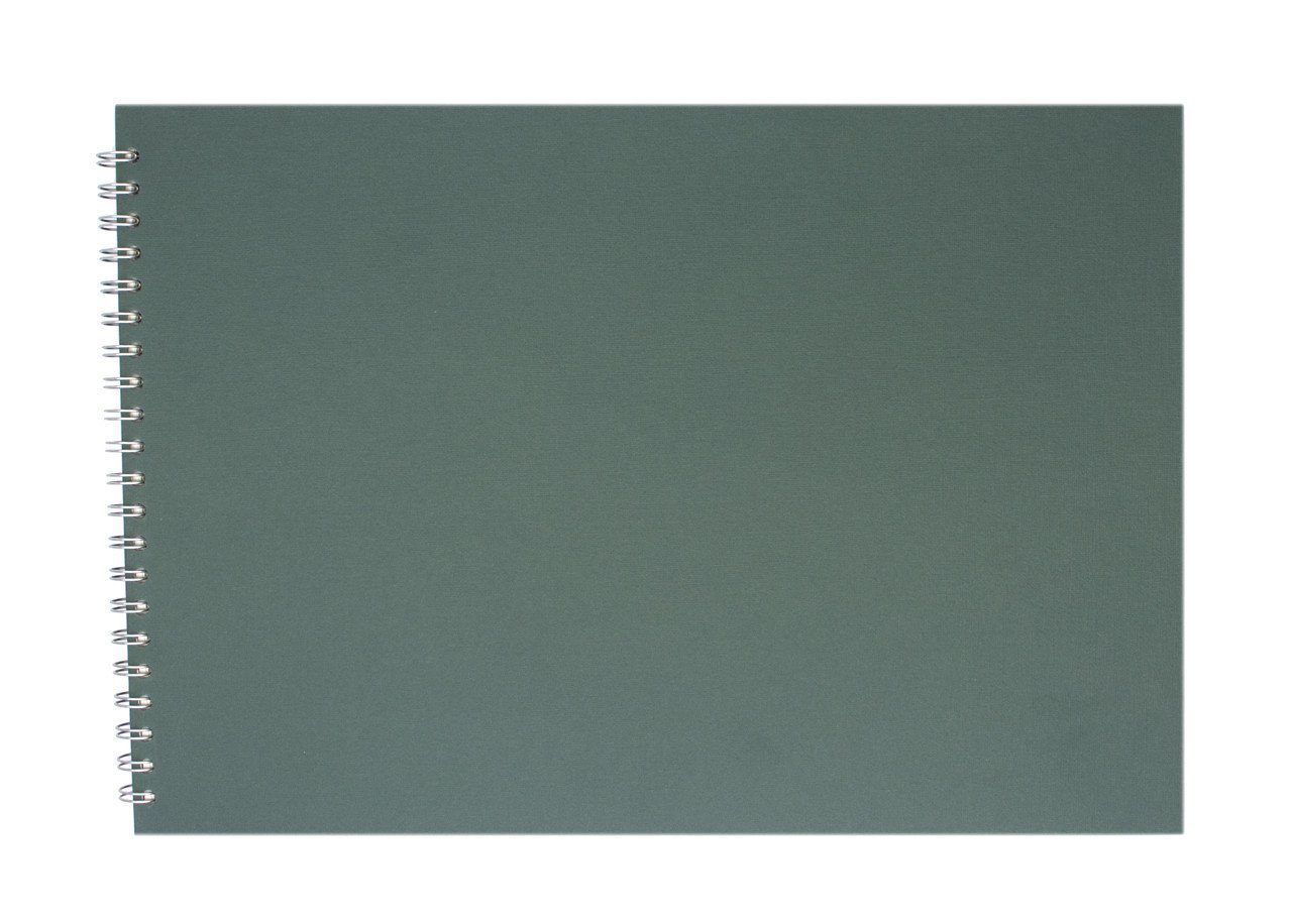 Pink Pig A3 Landscape Sketchbook | White Cartridge, 35 Leaves | Economy Green