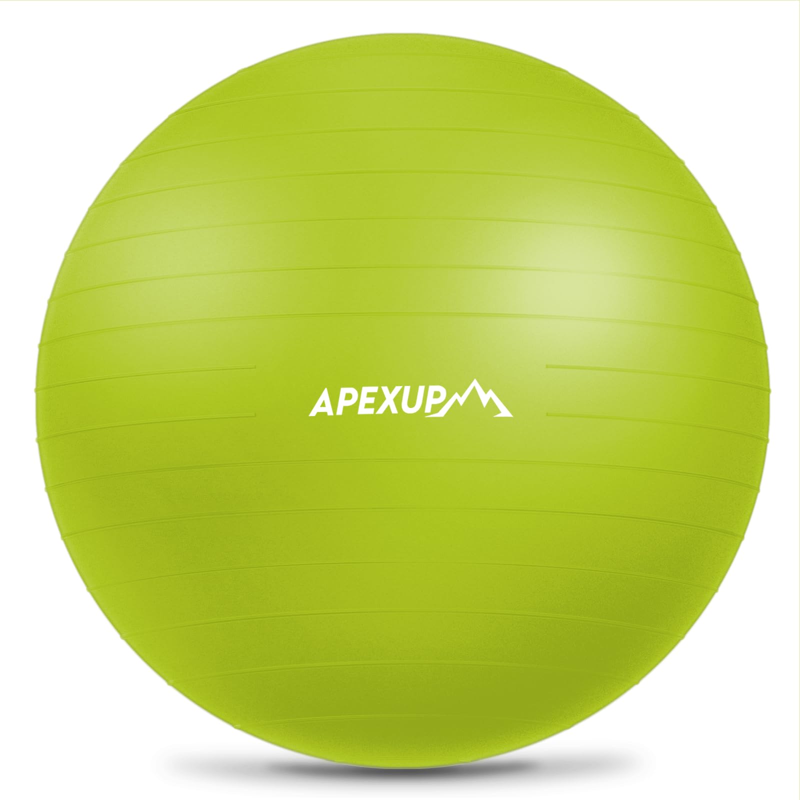 APEXUP Yoga Ball Exercise Ball Anti Slip Heavy Duty for Fitness, Balance & Core Workout (XL (27"~30") 75cm, Green) Image