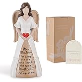 Storieme Gifts for Mom from Daughter Son: Thank You Moms Angel Figurines Statue - Sentimental Gift for Christmas Birthday Mothers Day Thanksgiving