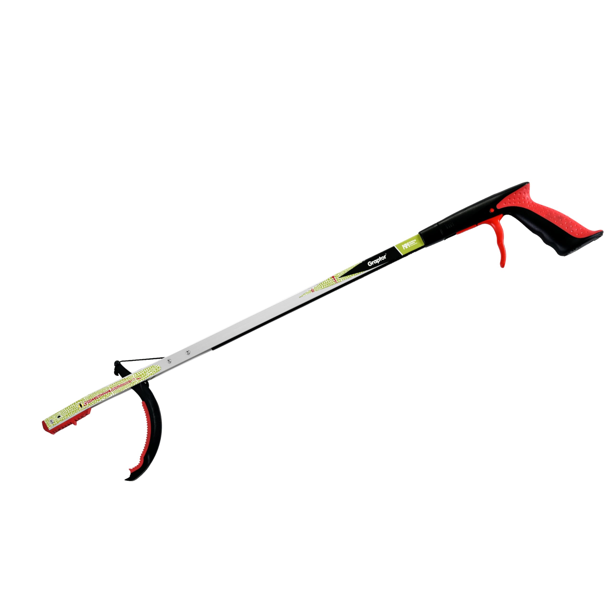 Helping Hand Company Graptor Litter Picker for Children, Kids Litter Picker, Little Picker with Dinosaur Design, Garden Leaf Picker with Comfortable Handle and Secure Grip 27”/68cm
