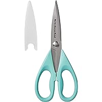 KitchenAid All Purpose Shears with Protective Sheath, 8.72-Inch, Aqua Sky