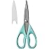KitchenAid All Purpose Kitchen Shears with Protective Sheath Durable Stainless Steel Scissors, Dishwasher Safe, Soft Grip Com
