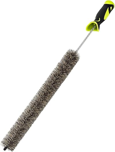 HELLOCAM Radiator Cleaner Brush 81cm Long Reach Boar Bristles Flexible