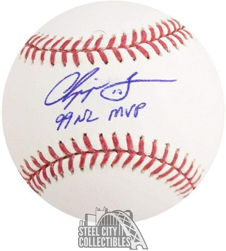 chipper jones autographed baseball