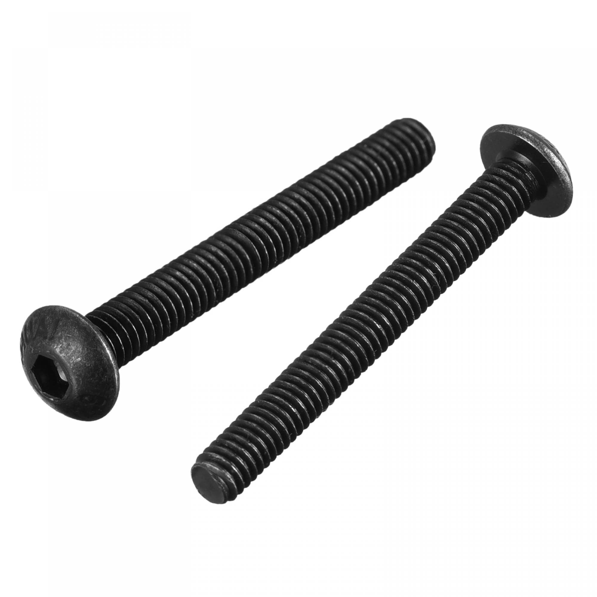TA-VIGOR 50Pcs M4 x 35mm Alloy Steel Button Head Hex Socket Cap Screws, Flanged Button Bolts Nuts Hex Drive Fastener for Machine