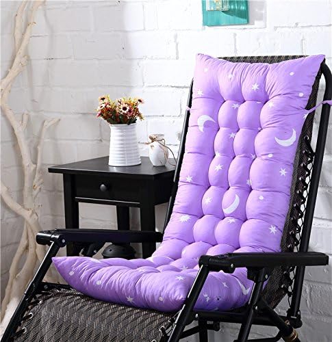 Rart High Back Chair Cushion,Polyester Thick seat Cushion Breathable Chair Booster Cushion Garden Home Office Chair Padded with 2 Loop Straps-E 110x40x8cm(43x16x3inch)