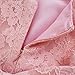 FEESHOW Baby Girls Bowknot Lace Flower Dress Wedding Baptism Christening Gown Pageant Birthday Tutu Dress Pink 3-6 Months