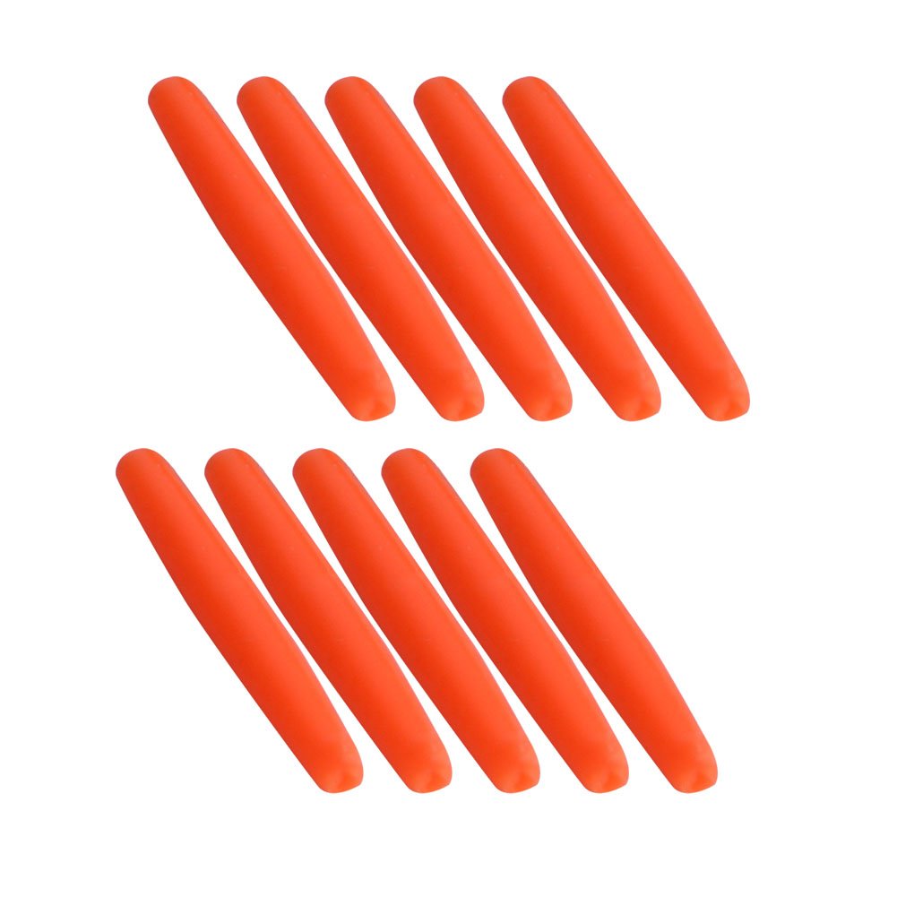 Fish Float, Eye-Catching Tail Cylinder Bold Tail Fishing Float Float Connector Fittings Durable 100Pcs (Orange-L)