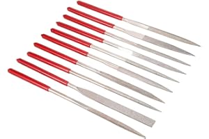 Bestgle Diamond Needle File Set 5 x 180 x 70mm for Metal Glass Stone Jewelry Wood Carving, Set of 10