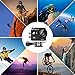 EKEN W9s Action Camera Full HD Wi-Fi Waterproof Sports Camera with 4K 10fps 1080P 30fps 720P 30fps Video 12 MP Photo and 140 Wide Angle Lens Includes 11 Mountings Kit, 2 Batteries, Black