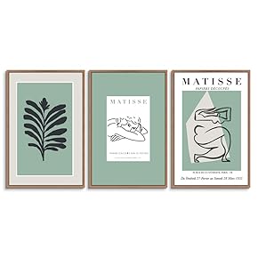 signwin 3 Piece Framed Canvas Wall Art Illustration...
