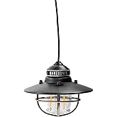 Barebones Edison Pendant Light – Antique Bronze, Vintage Rustic USB LED Hanging Light for Outdoor and Indoor Use – Adjustable Height String Lantern with Warm Edison Bulb Glow for Patio, Home, Garden