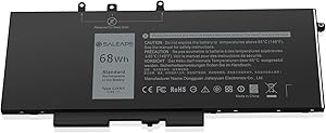 Saleaps 68Wh GJKNX Laptop Battery -Replacement for Dell Latitude 5480 5580 5590 5490 5280 E5480 E5580 E5490 E5590 Dell Precision 15 3520 3530 Series Notebook, Fit 451-BBZG GD1JP 5YHR4 DY9NT 7.6V